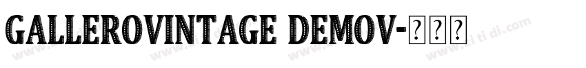 GalleroVintage DemoV字体转换